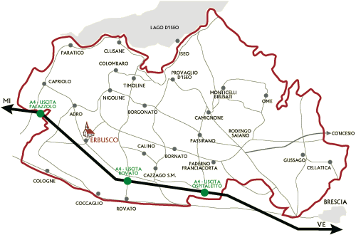 Mappa Franciacorta