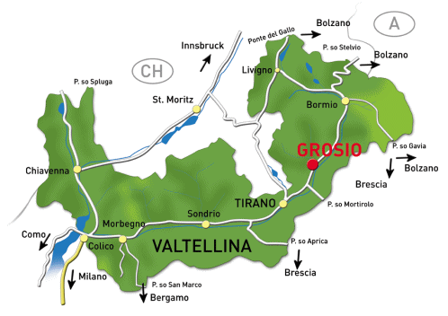 Mappa della Valtellina igp