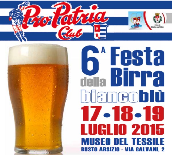 Locandina 6° Festa della birra biancoblù