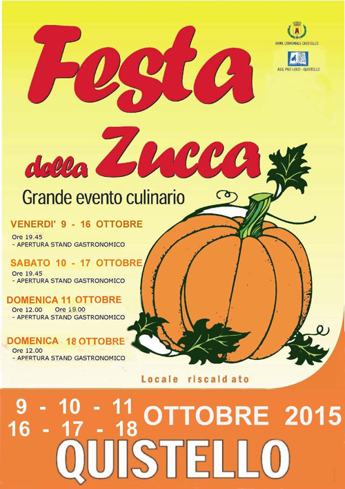 Locandina Festa della Zucca a Quistello