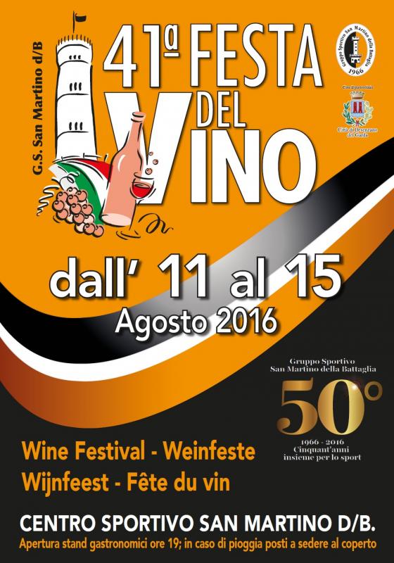 Locandina Festa del vino 2016