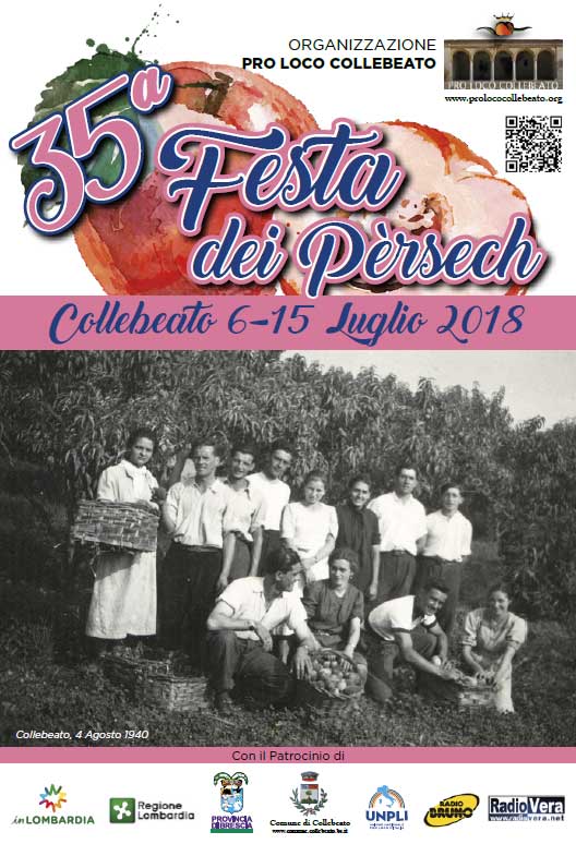 Locandina Festa dei Pèrsech 2018