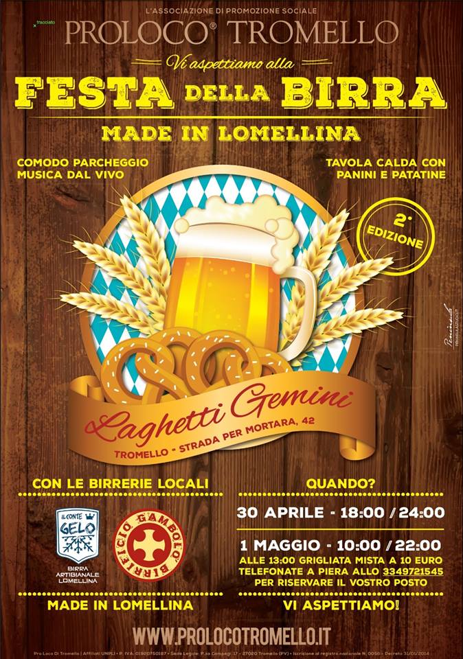 Locandina Festa della birra Lomellina 2019